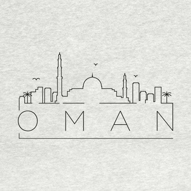 Oman Minimal Skyline by kursatunsal